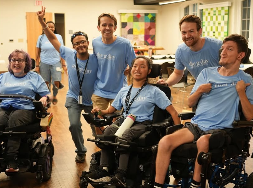 The G Day community enjoying fun activities before going to a UNC women's basketball game